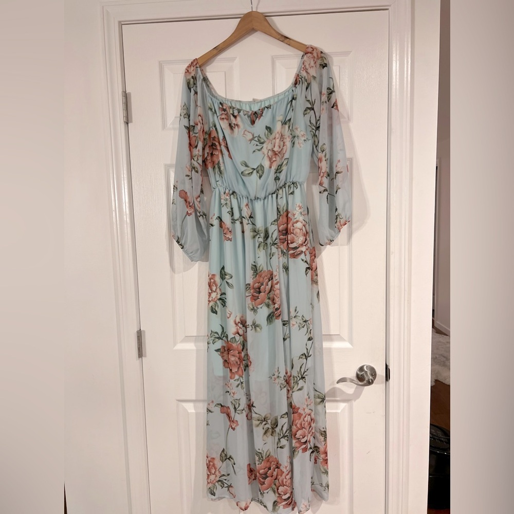 Pink Blush Ethereal Floral Dress
